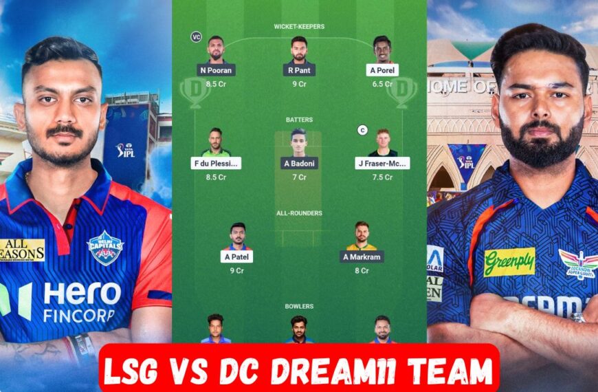 DC vs LSG Dream11 Team
