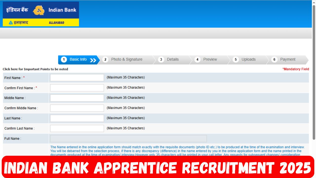 Indian Bank Recruitment 2025