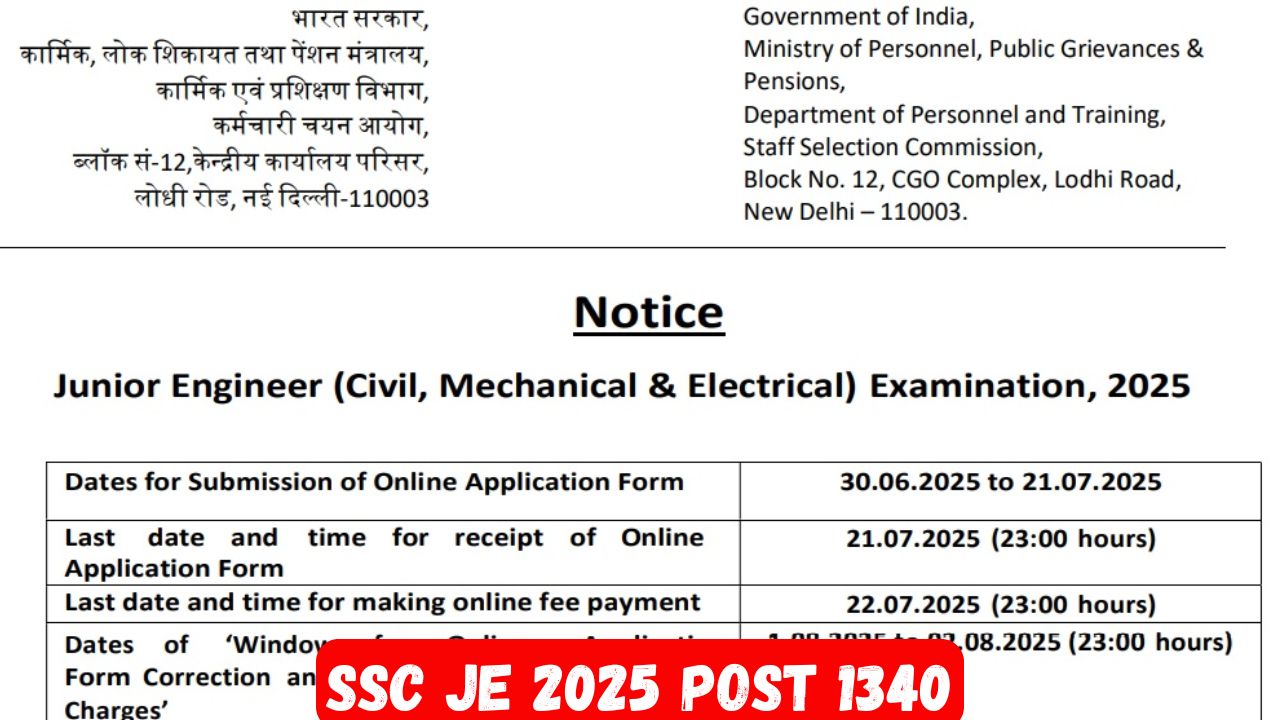 SSC JE 2025