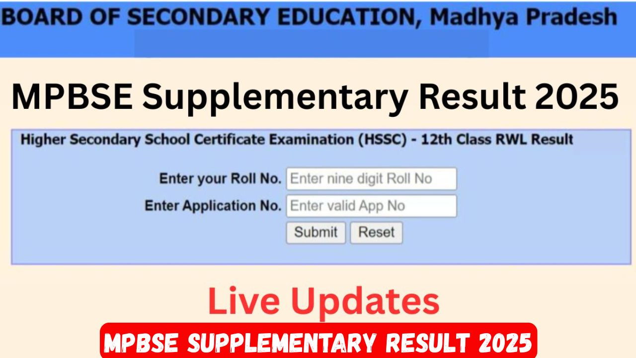 MPBSE Supplementary Result 2025