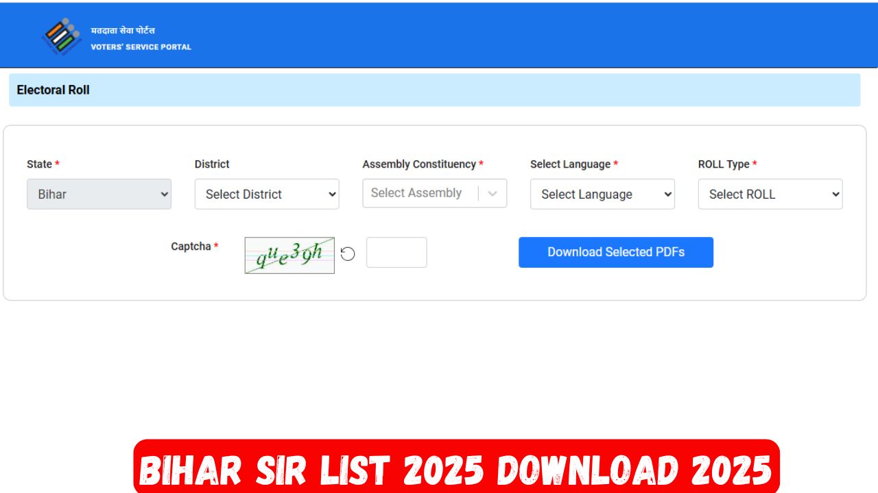 Bihar Voter List 2025