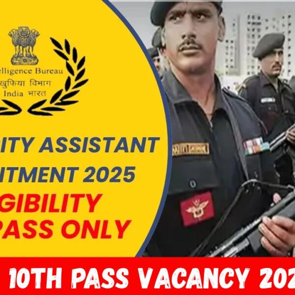 IB 10th Pass Vacancy 2025