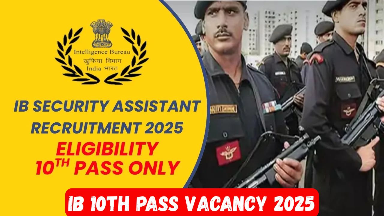 IB 10th Pass Vacancy 2025
